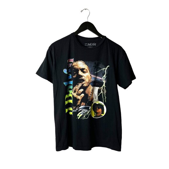 J Balvin Rap Tee T Shirt Black Medium M Graphic - Picture 2 of 12
